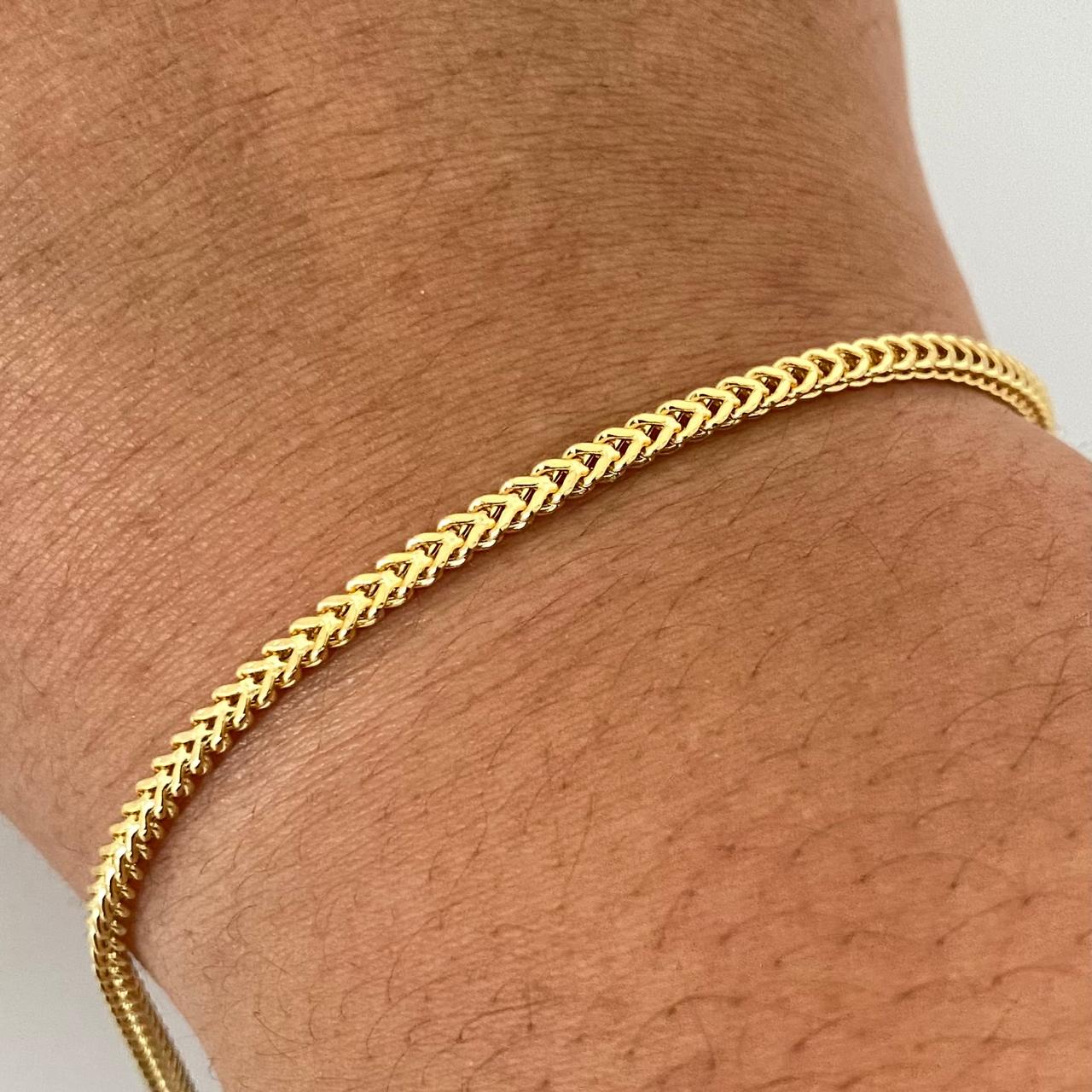 Pulso It franco Oro amarillo 18k +1 / 2,65 Gr / 2,4 mm / 17 Cm